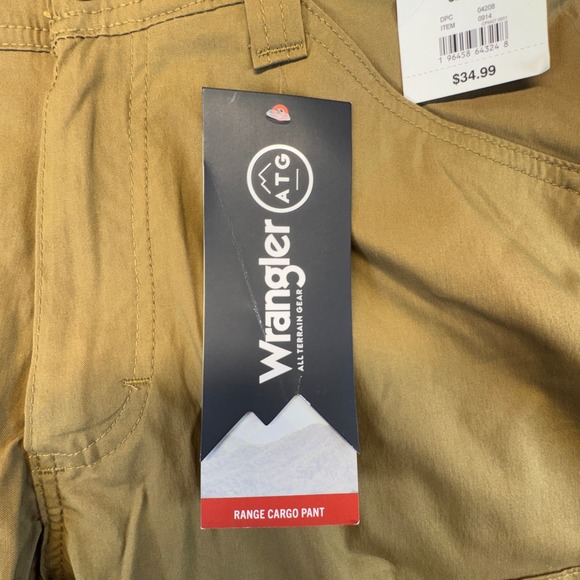 Wrangler ATG Mens Range Cargo Pants 32x32 Brown Stretch Hiking Utility 112359932 - Picture 9 of 15